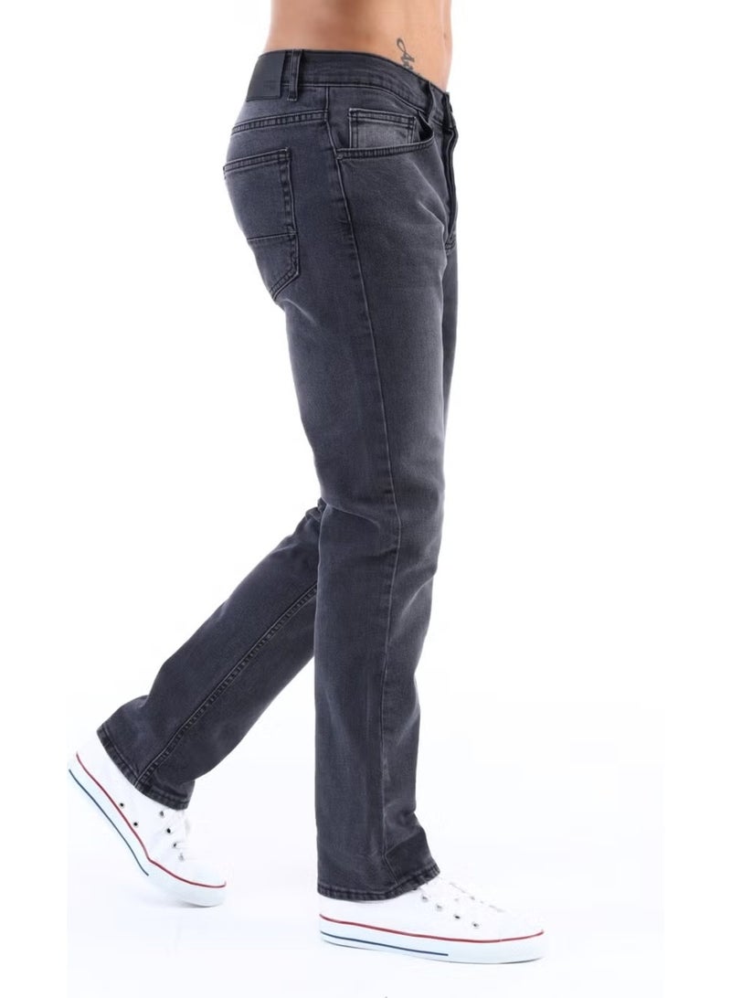 Cedy Denim بنطلون جينز رجالي بقصة واسعة وساق خنزير بخصر مرتفع مقاس C336 - Image 3
